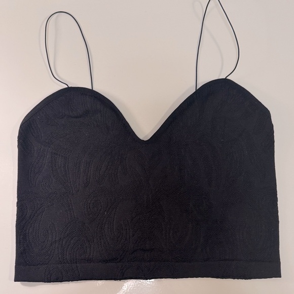 Free people intimately black jacquard cami size XS/S - Picture 1 of 4